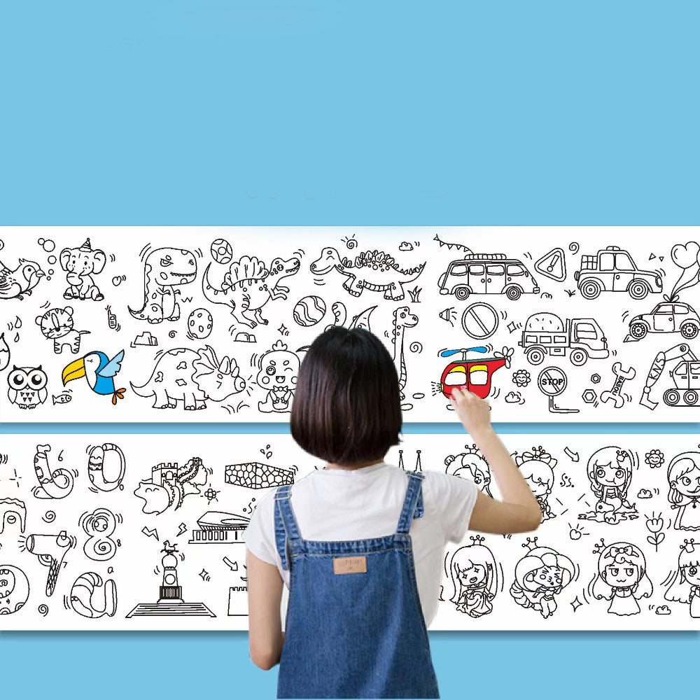 ROLLO DE PAPEL PARA NIÑOS 3 METROS